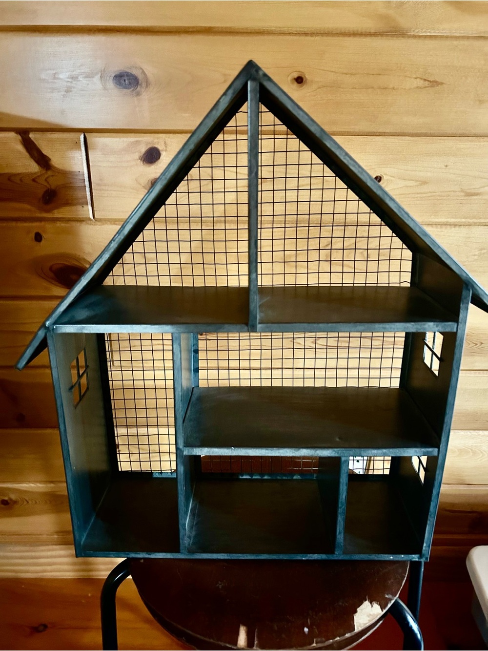 Metal House 🏠 Shape Wall Display Shelf